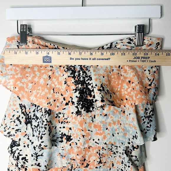 BCBGMaxAzria Layered Ruffle Mini Dress Double Lined Strapless Size 2 MSR… - Picture 10 of 12